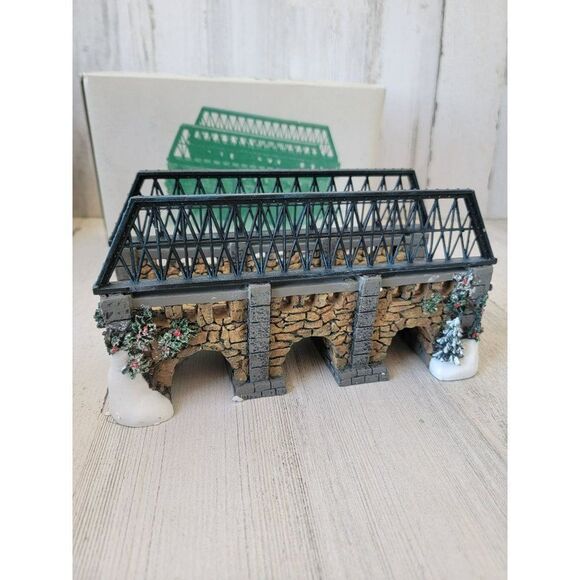 Dept 56 52647 Stone Trestle Bridge snow village accessory Xmas - Picture 7 of 8